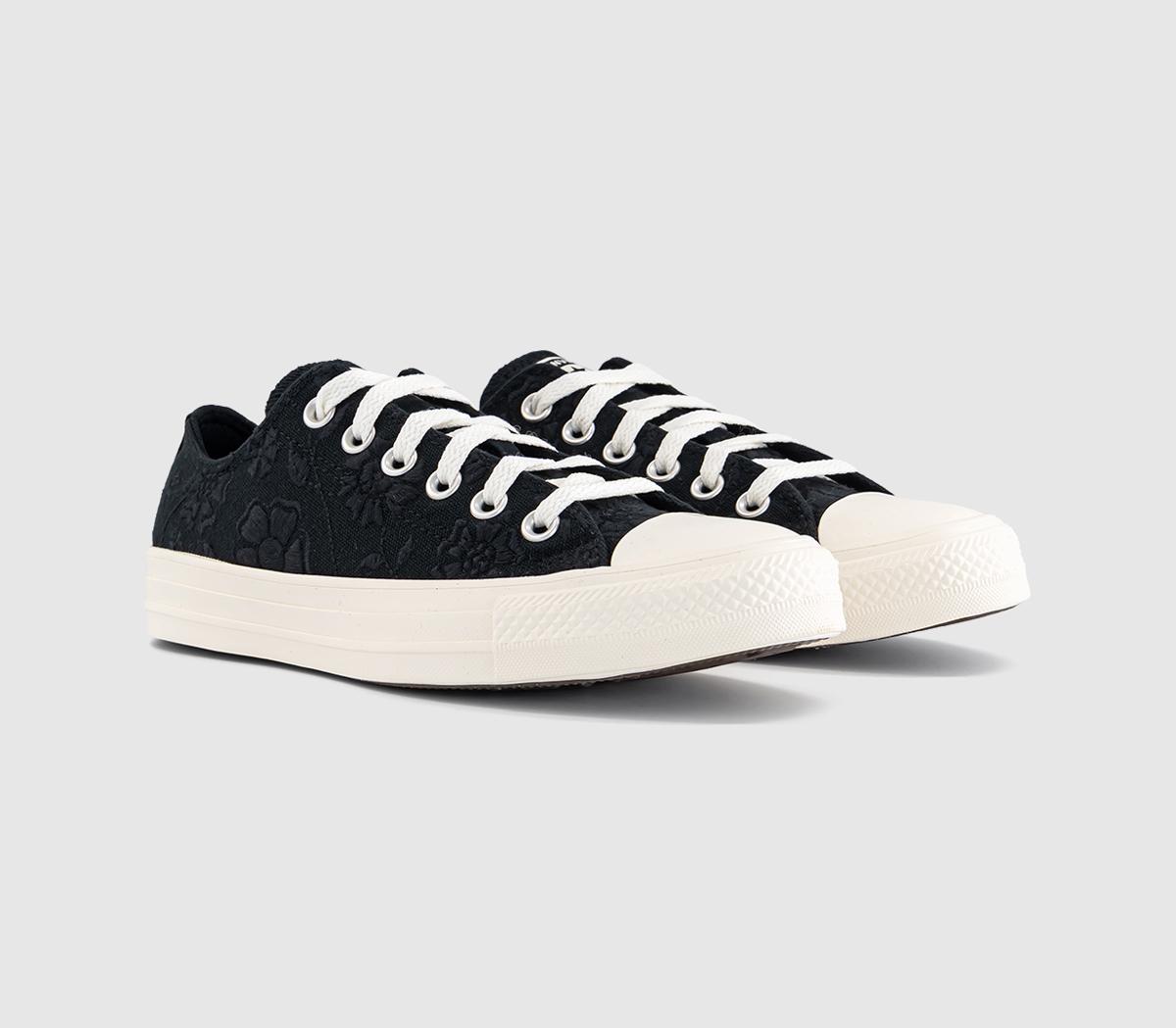 ConverseConverse All Star Low TrainersBlack Egret Black Flower