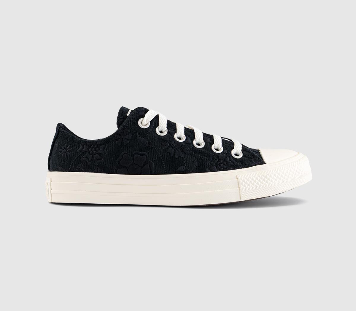 ConverseConverse All Star Low TrainersBlack Egret Black Flower