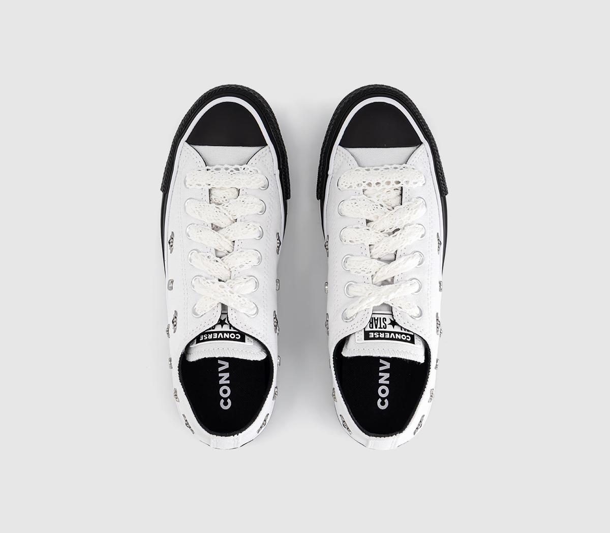 ConverseConverse All Star Low TrainersBlack White Black Studs