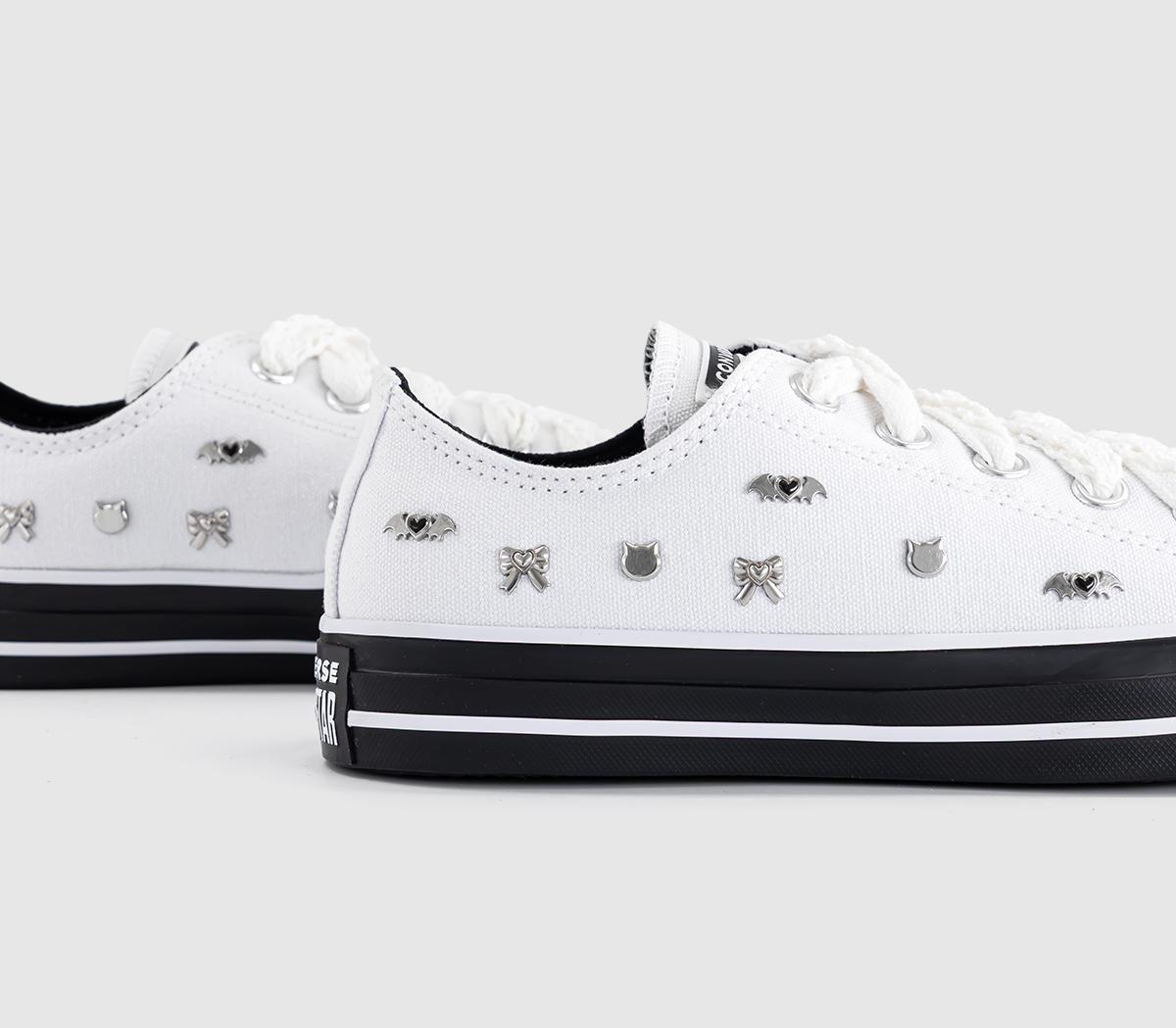 ConverseConverse All Star Low TrainersBlack White Black Studs