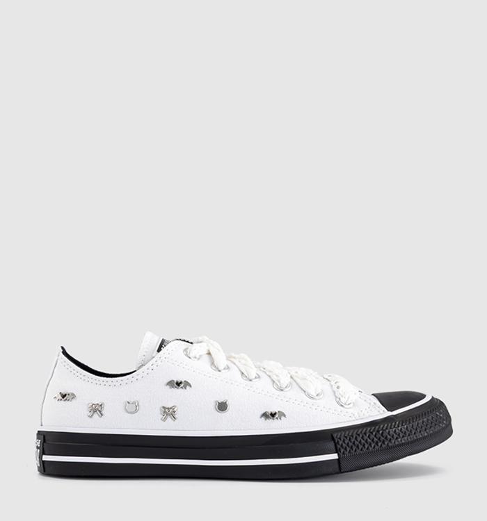 Converse Converse All Star Low Trainers Black White Black Studs