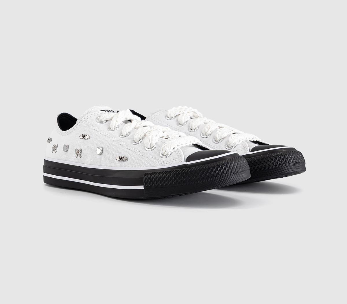 ConverseConverse All Star Low TrainersBlack White Black Studs