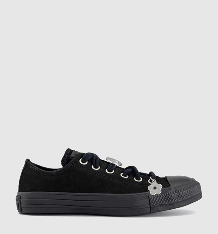 Converse Converse All Star Low Trainers Black Black Charms