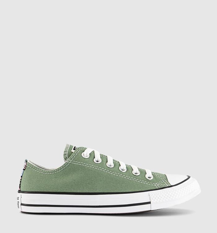 Converse Converse All Star Low Trainers Foothill Green White