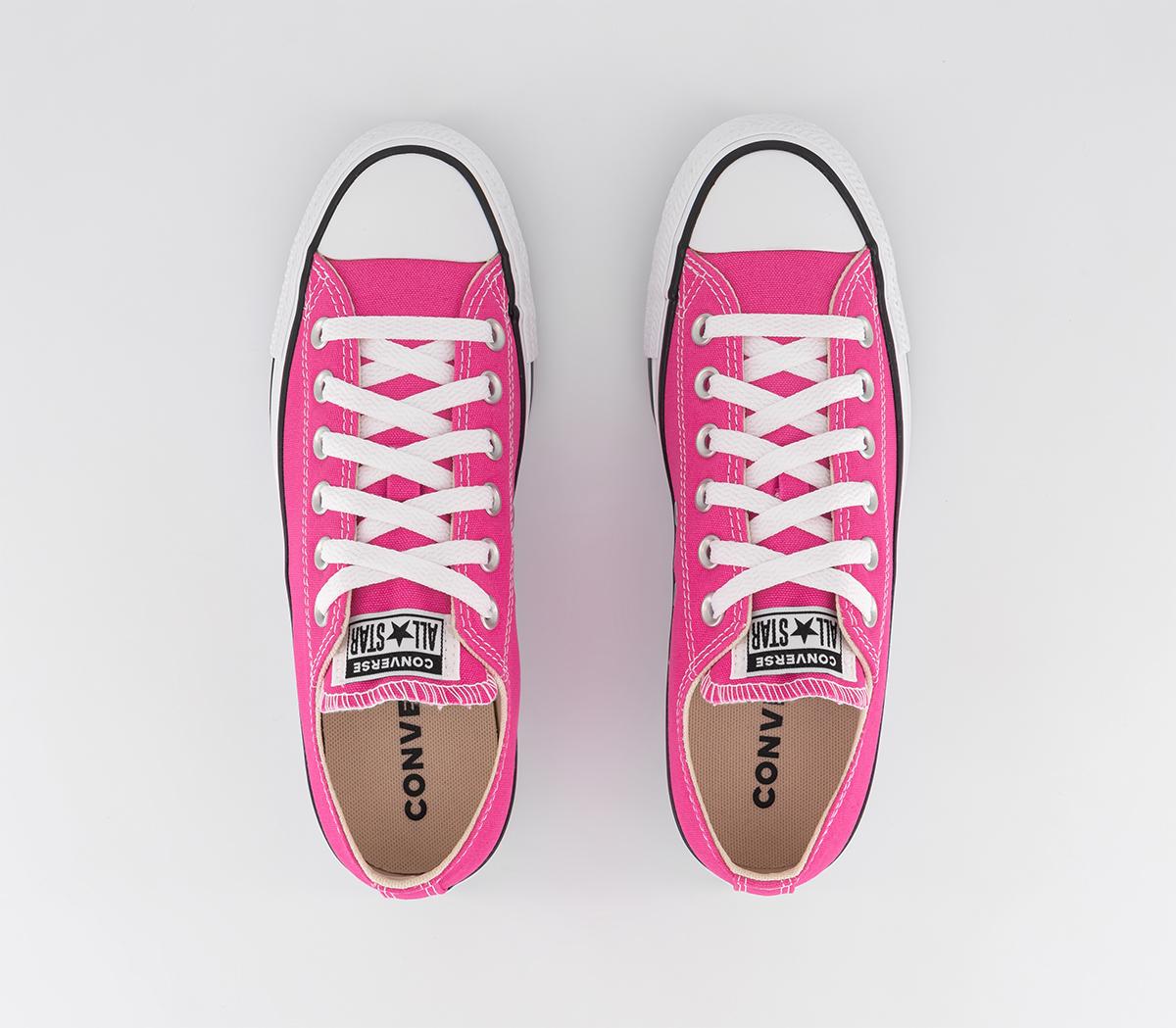 Converse All Star Low Trainers Astral Pink White Black - Women's Trainers