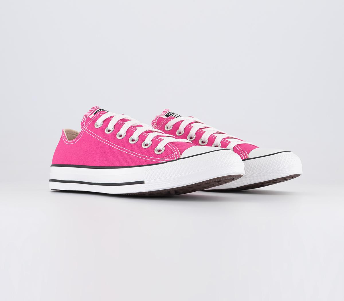 Converse Womens All Star Low Trainers Astral Pink White Black, 4.5