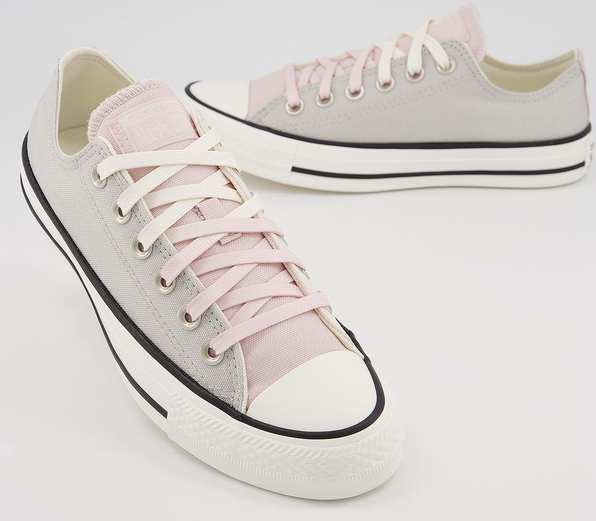 Converse Converse All Star Low Trainers Mouse Egret Barely Rose ...
