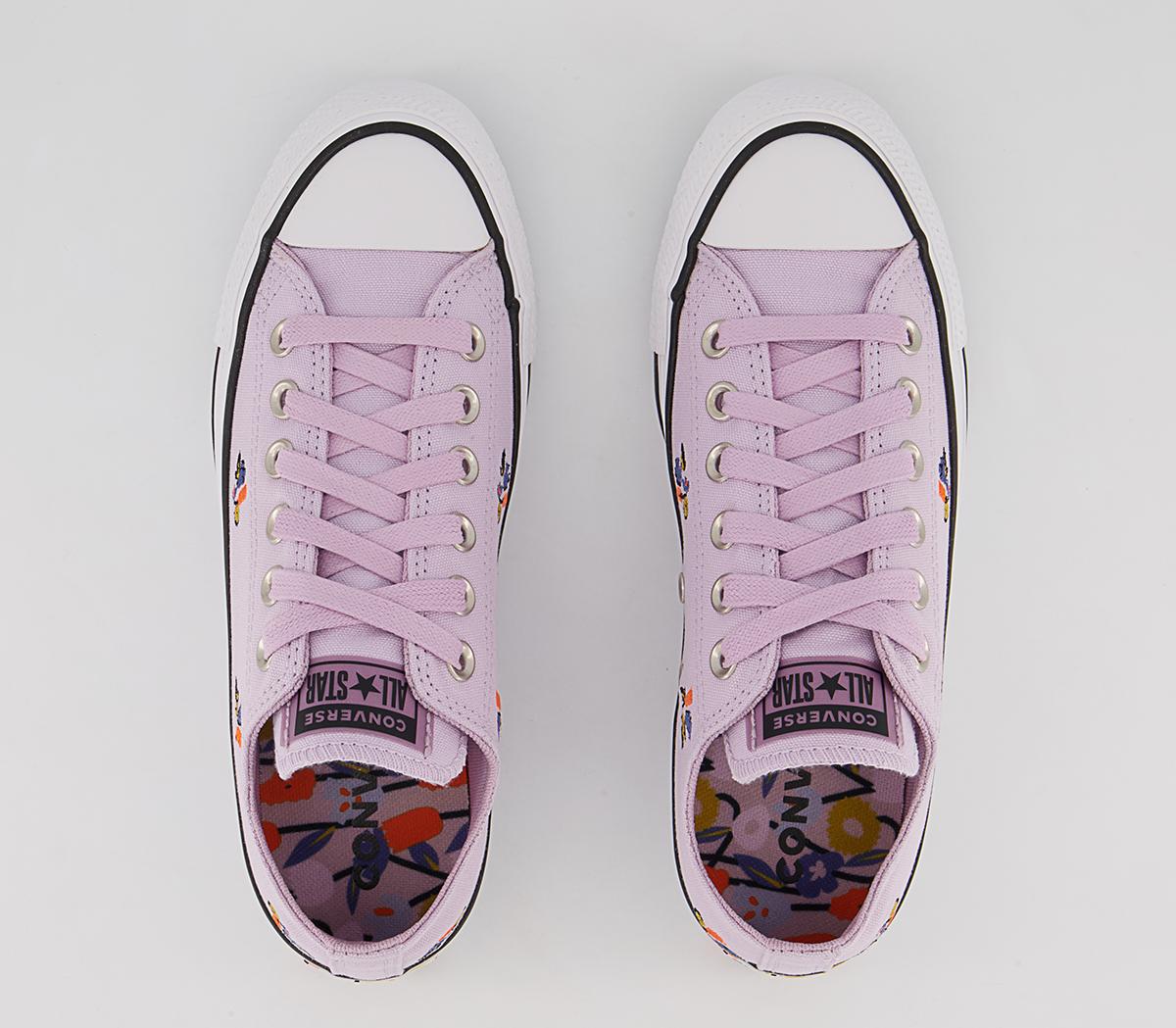 Converse Converse All Star Low Trainers Converse Converse All Star Low Trainers Pale Amethyst Floral