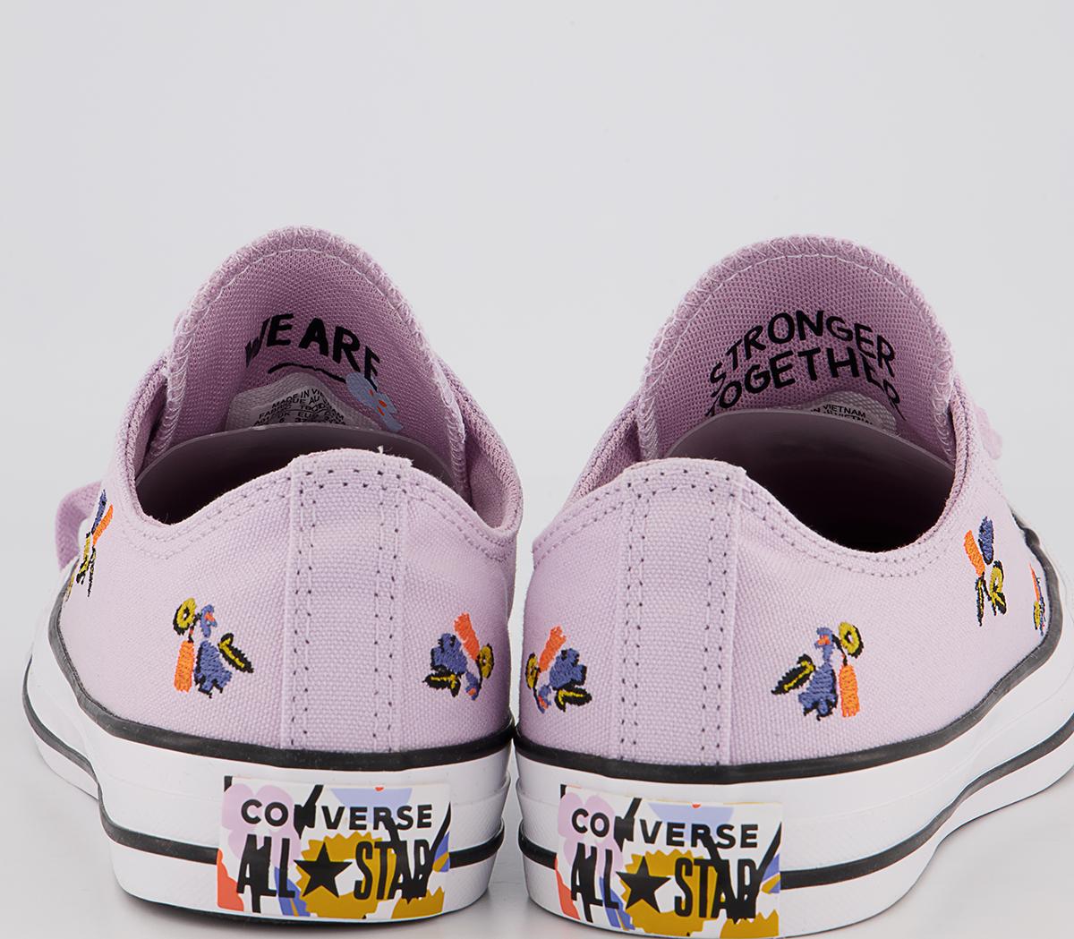 Converse Converse All Star Low Trainers Converse Converse All Star Low Trainers Pale Amethyst Floral