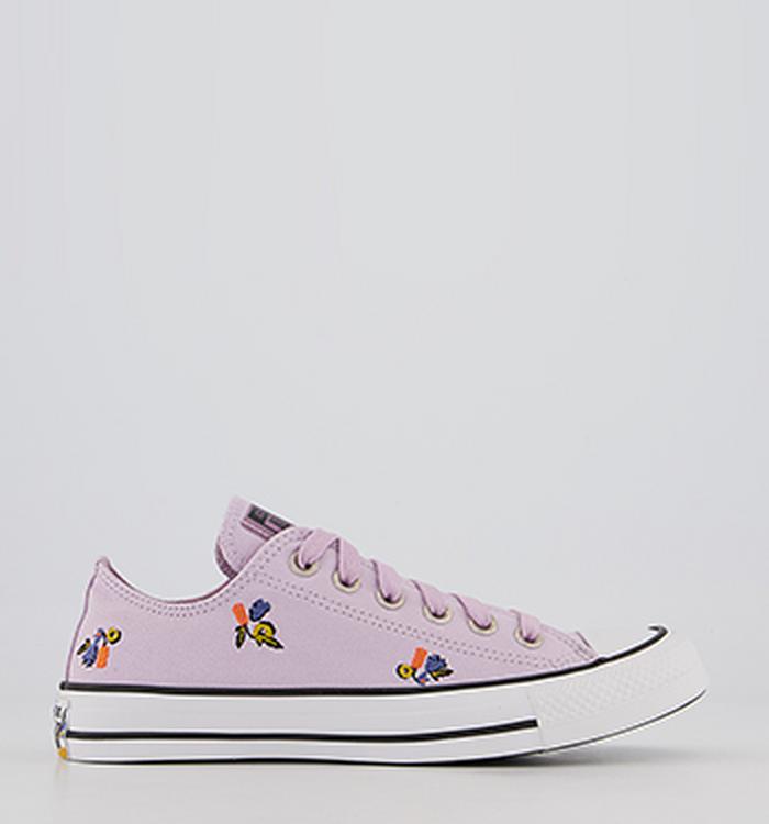 Converse Converse All Star Low Trainers Pale Amethyst Floral