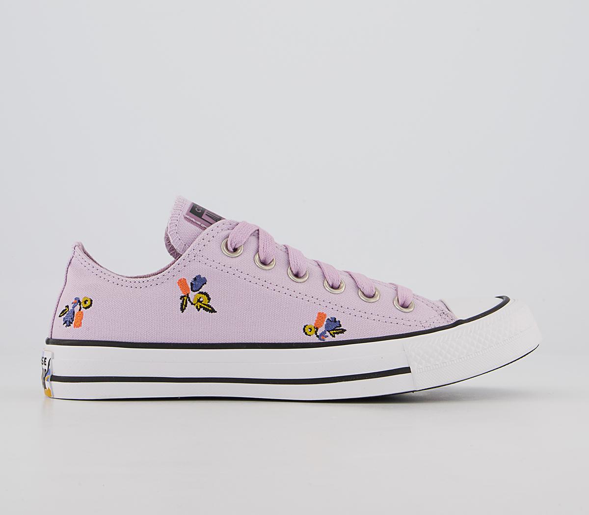 ConverseConverse All Star Low TrainersPale Amethyst Floral
