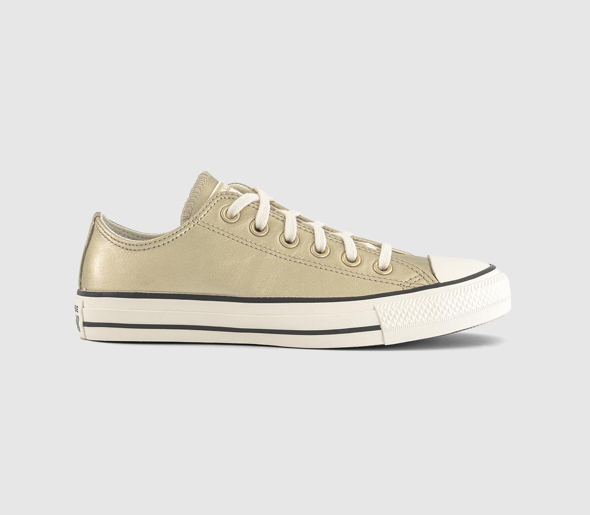 Gold converse trainers on sale