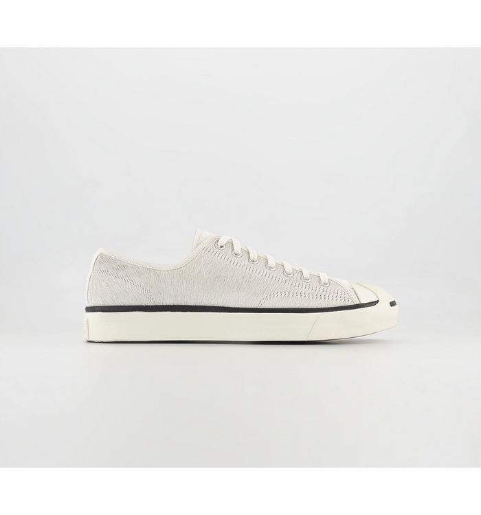 Converse Jack Purcell Trainers Clot White Black Grey