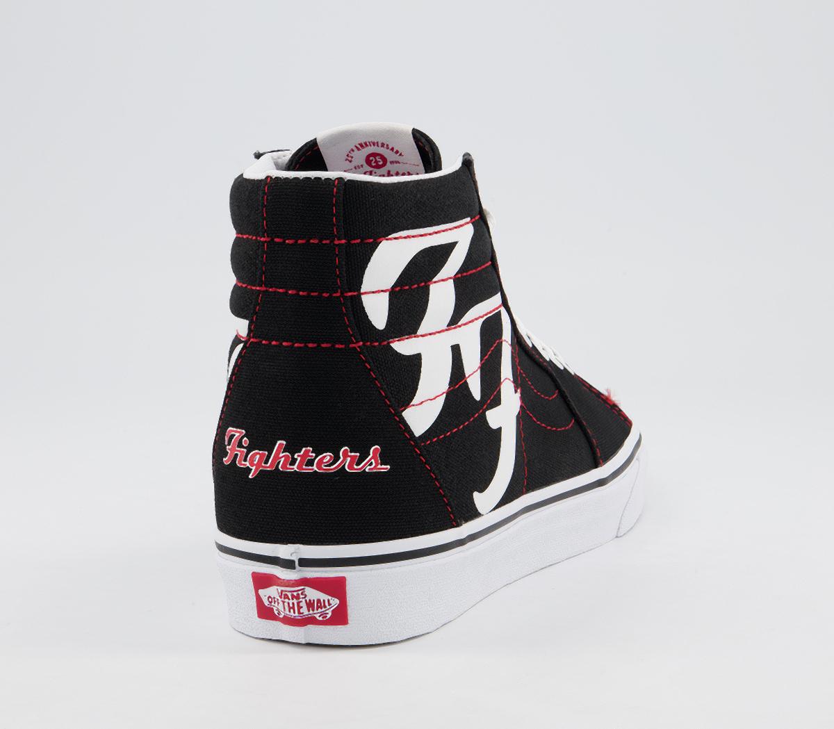 VansSk8 Hi TrainersFoo Fighters Black