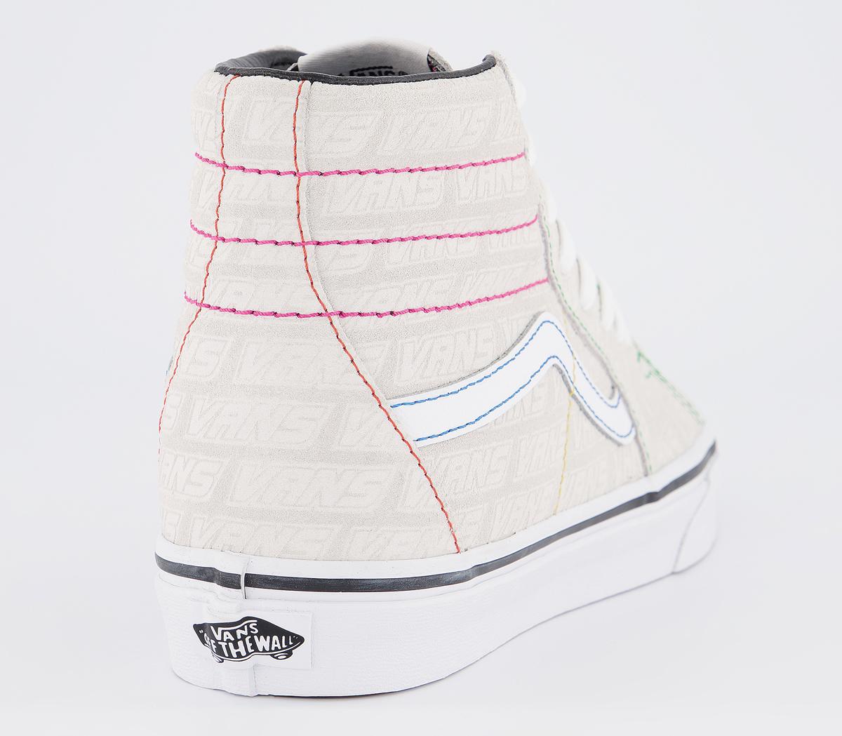 Vans Sk8 Hi Trainers White True White Vans Emboss Women's Trainers