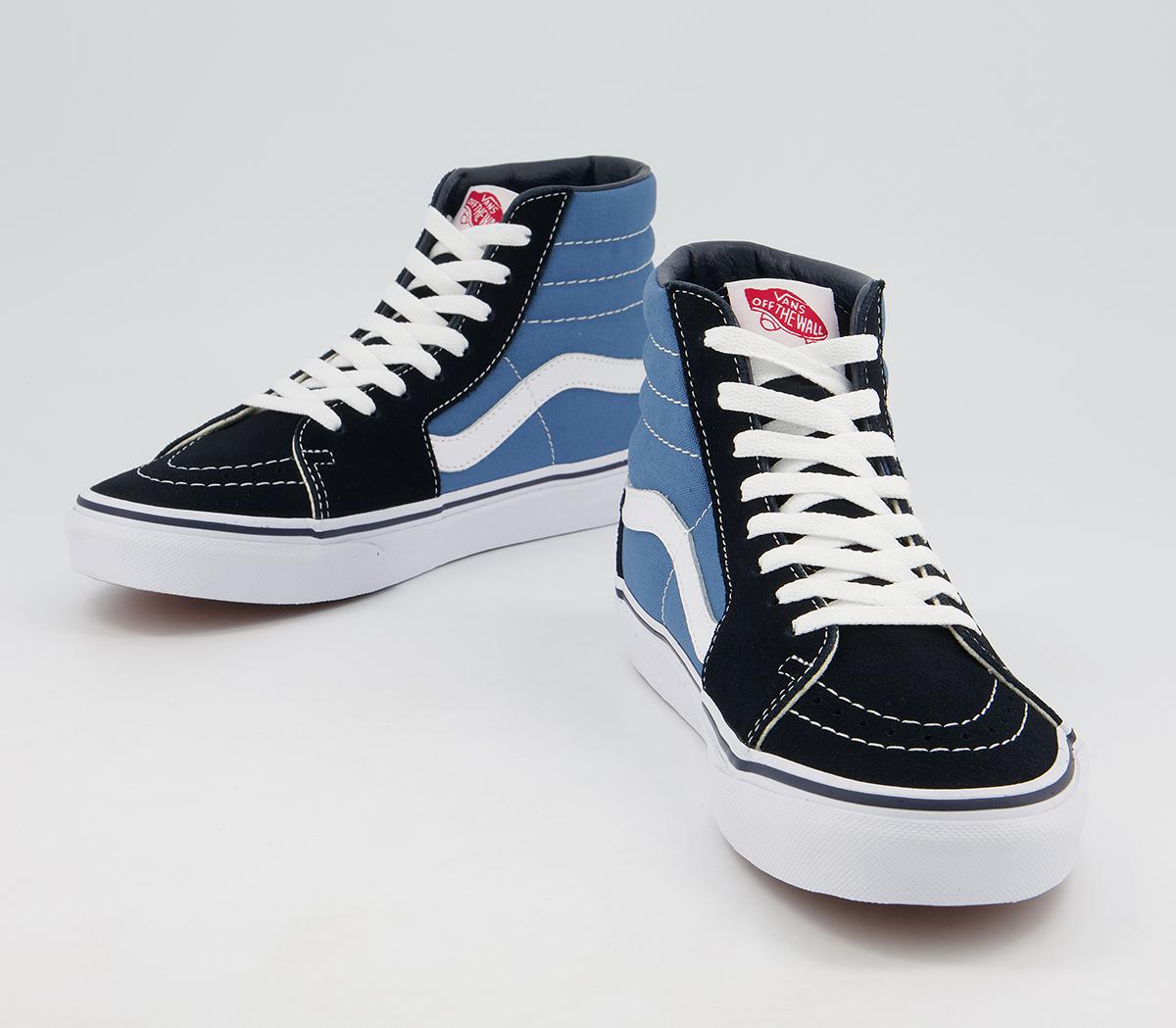 Vans Sk8 Hi Trainers Navy - OFFICE Girl