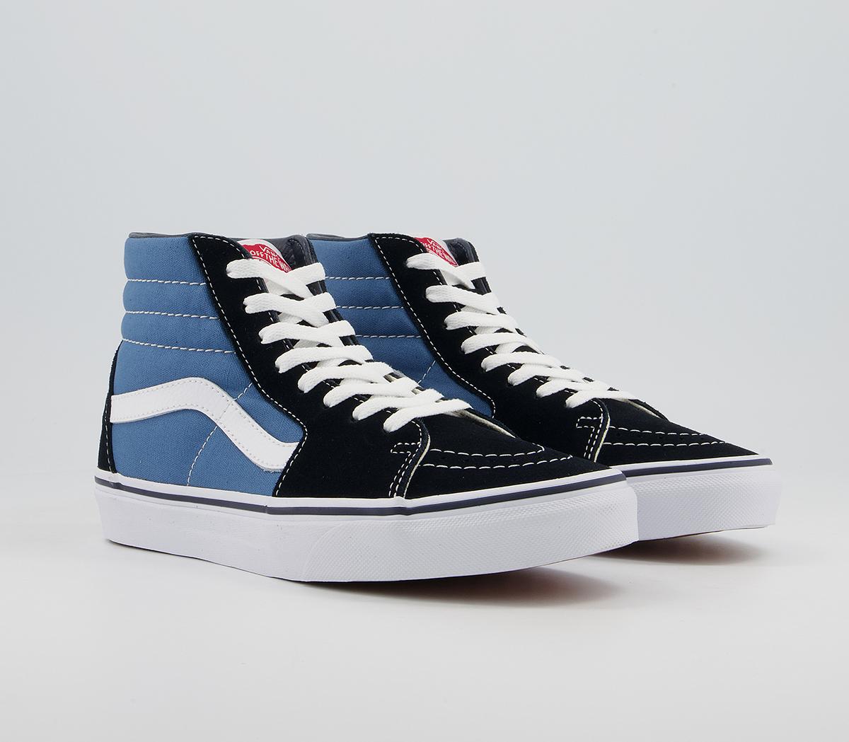 Vans Sk8 Hi Trainers Navy - OFFICE Girl