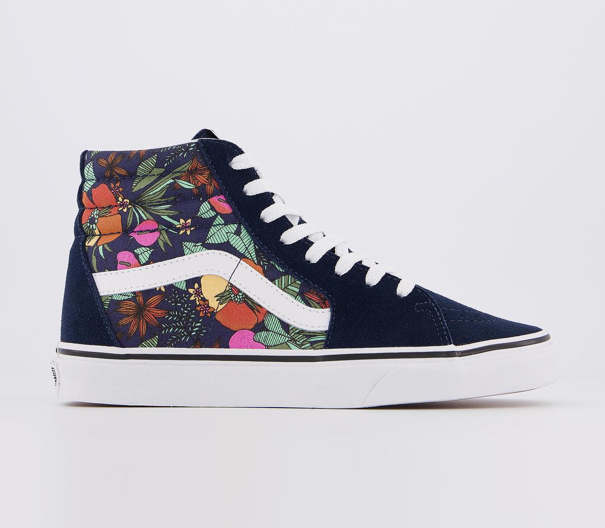 VansSk8 Hi TrainersDress Blue True White Multi Tropic