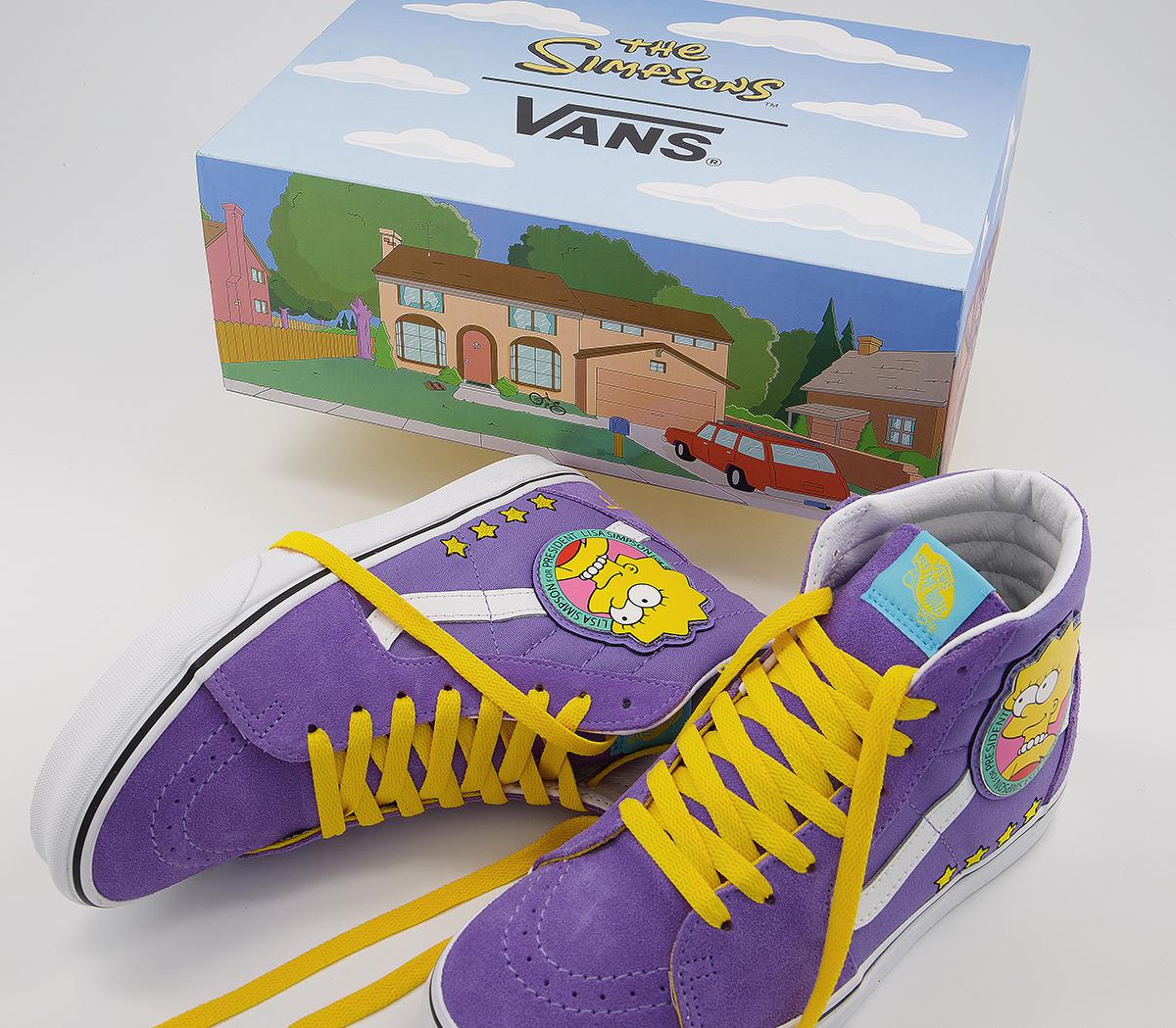 Vans Sk8 Hi Trainers The Simpsons Lisa 4 President - Unisex Sports