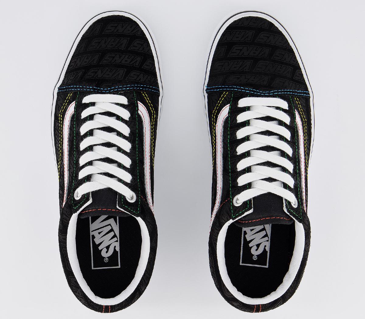 VansOld Skool TrainersBlack True White Emboss