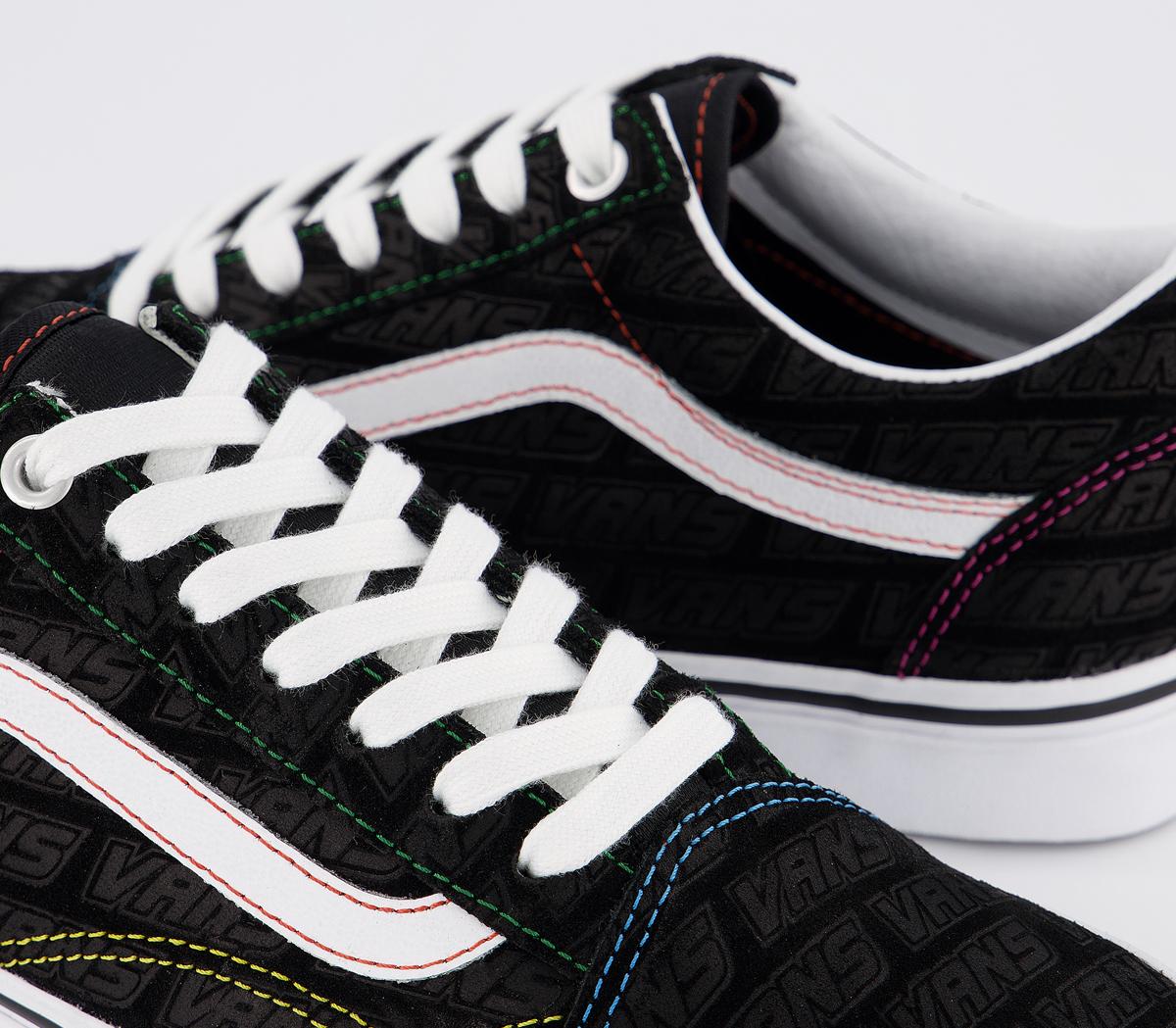 VansOld Skool TrainersBlack True White Emboss