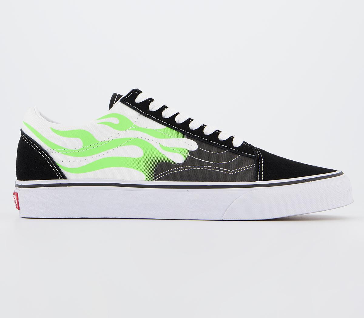 Vans old skool on sale flame