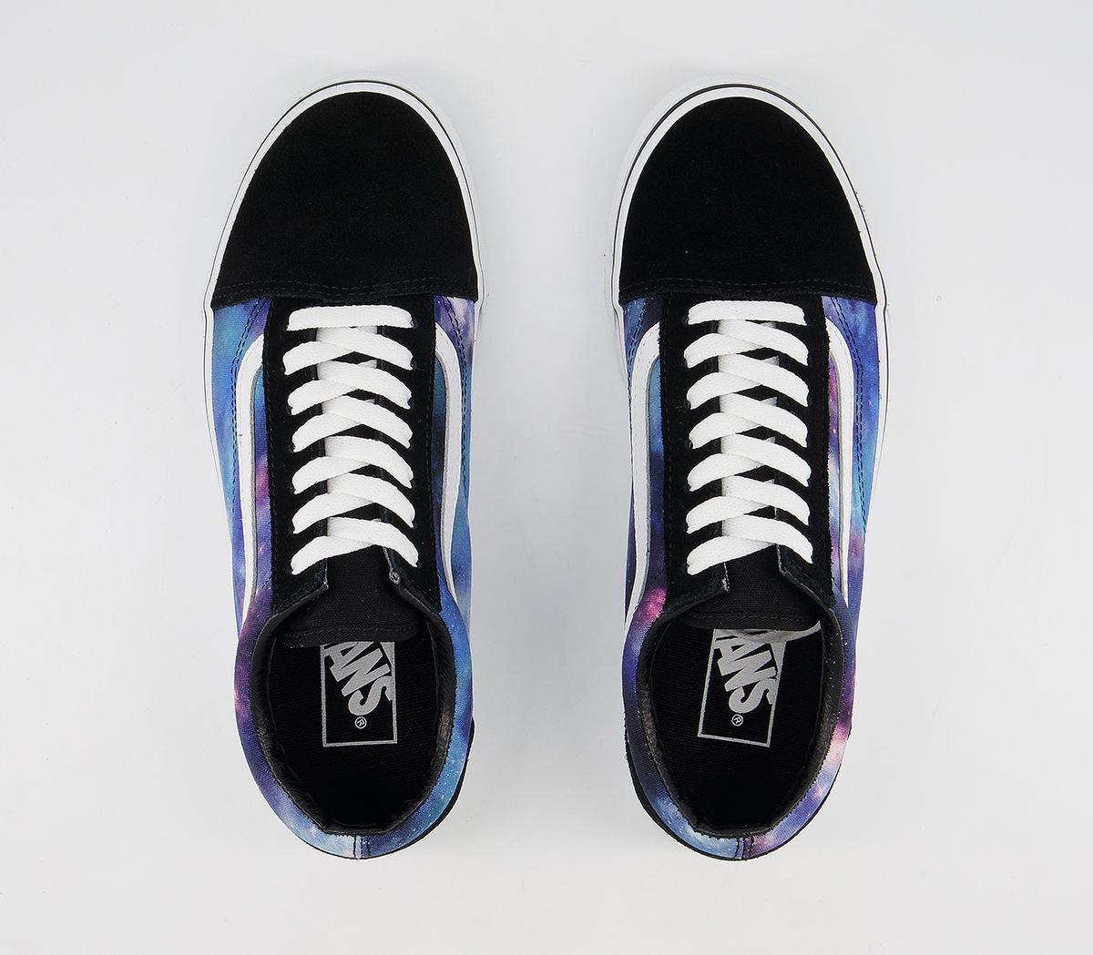 Vans Old Skool Trainers Vans Old Skool Trainers Galaxy Black True White