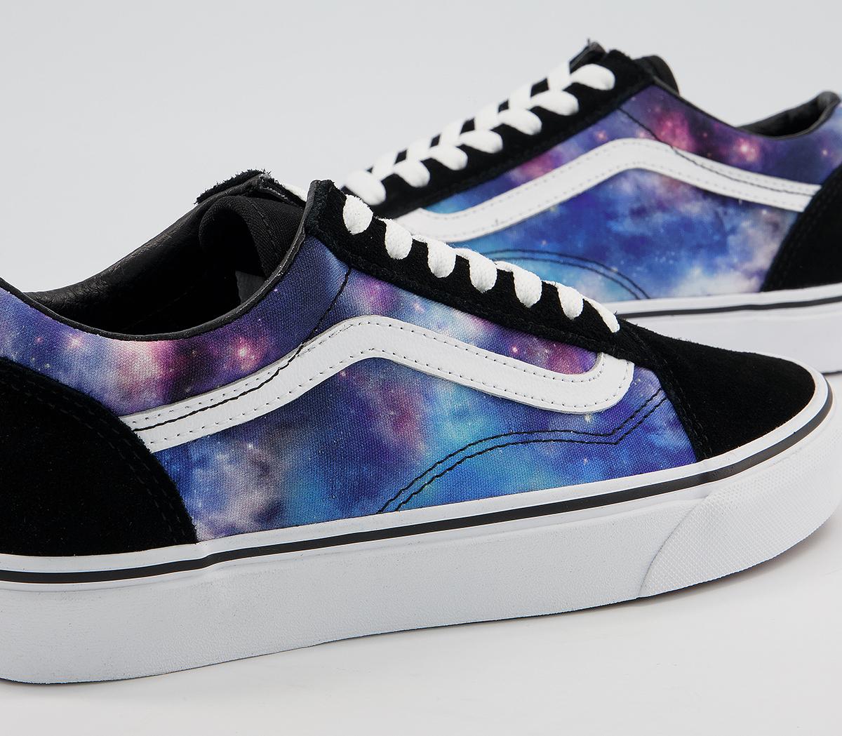 Vans Old Skool Trainers Vans Old Skool Trainers Galaxy Black True White