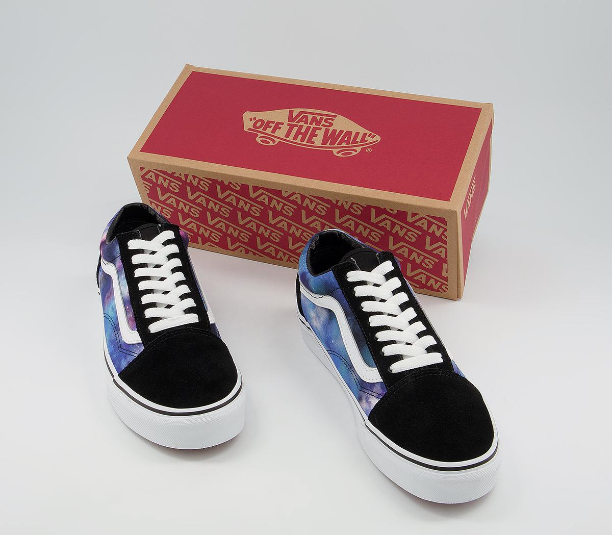 Vans Old Skool Trainers Vans Old Skool Trainers Galaxy Black True White