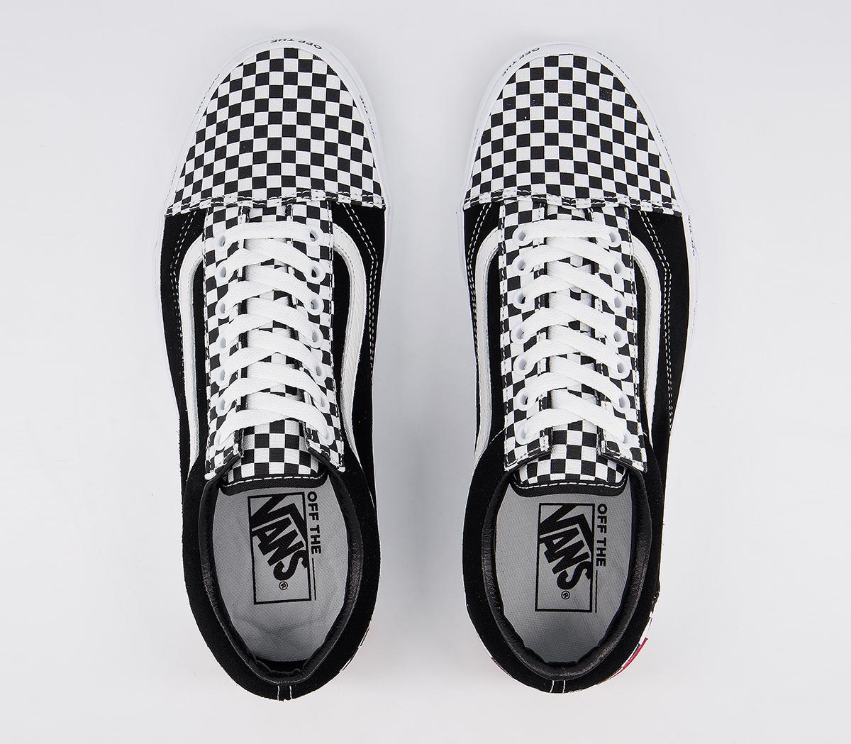 Vans Old Skool Trainers Vans Old Skool Trainers Black White Checkerboard Disarray