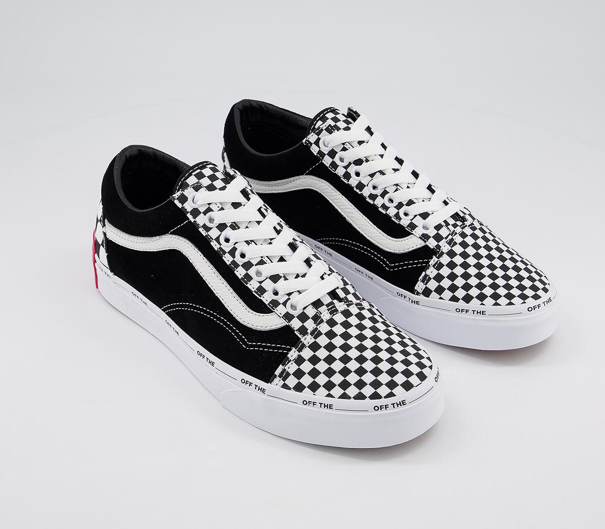 Vans Old Skool Trainers Vans Old Skool Trainers Black White Checkerboard Disarray
