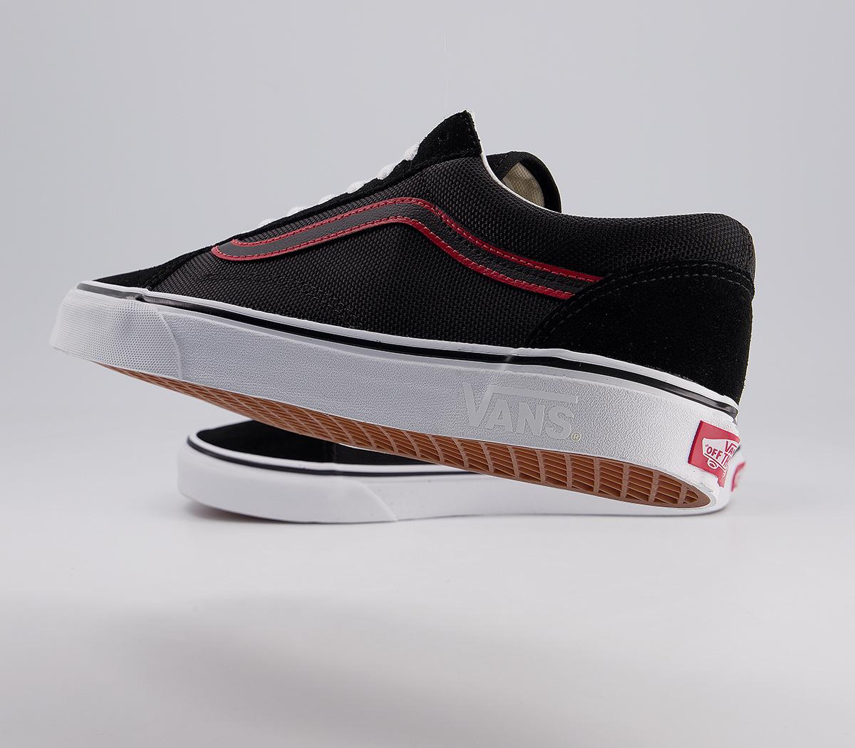 Vans Old Skool Foxing Logo Black Red - Unisex Sports