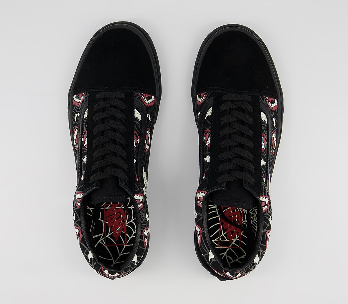Vans Old Skool Trainers Vans Old Skool Trainers Glow Frights Black Black