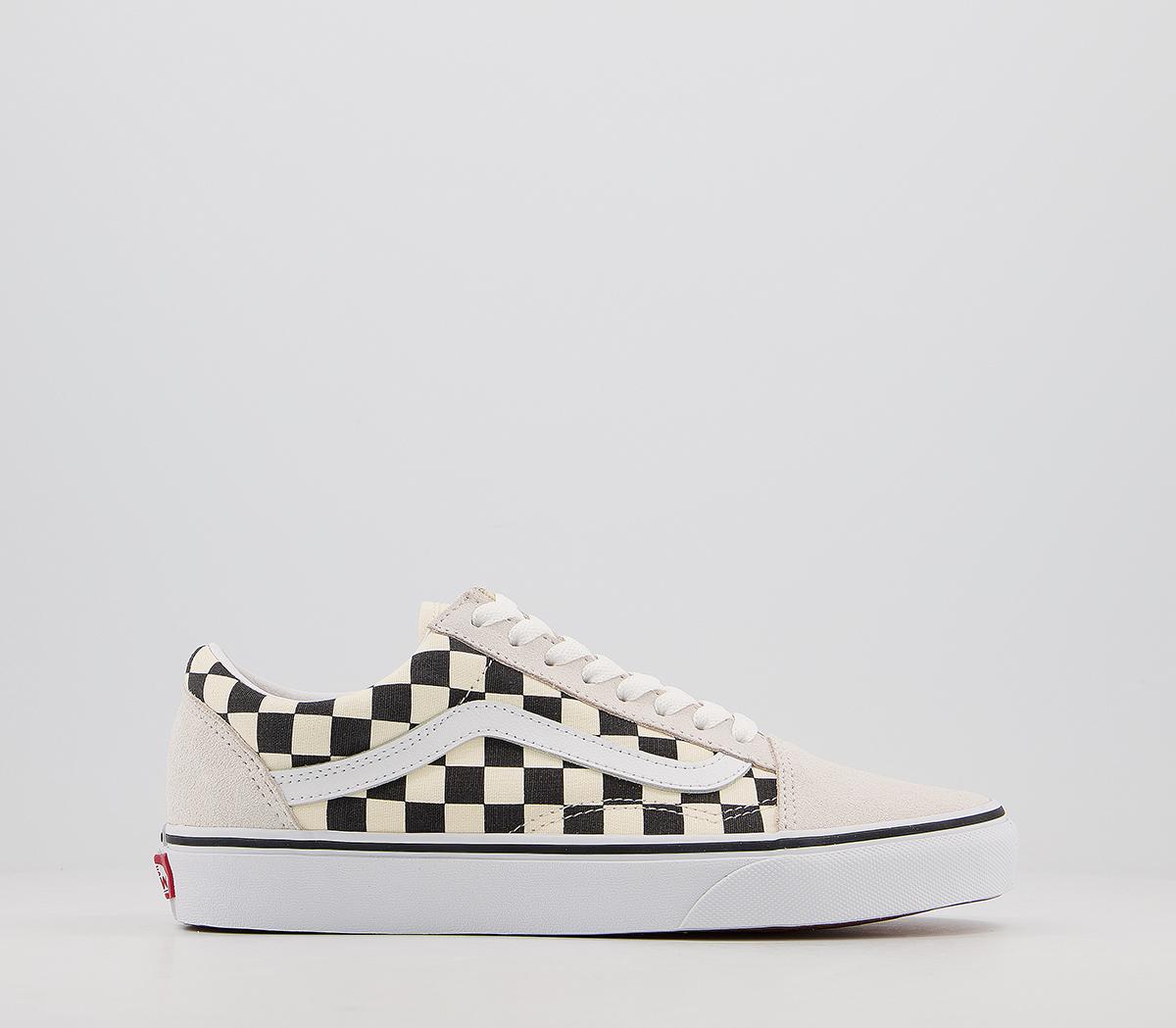 Old skool checkerboard on sale white