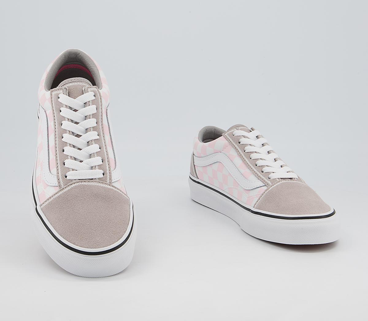 Vans Old Skool Trainers Vans Old Skool Trainers Feather Stitch Dove True White Exclusive
