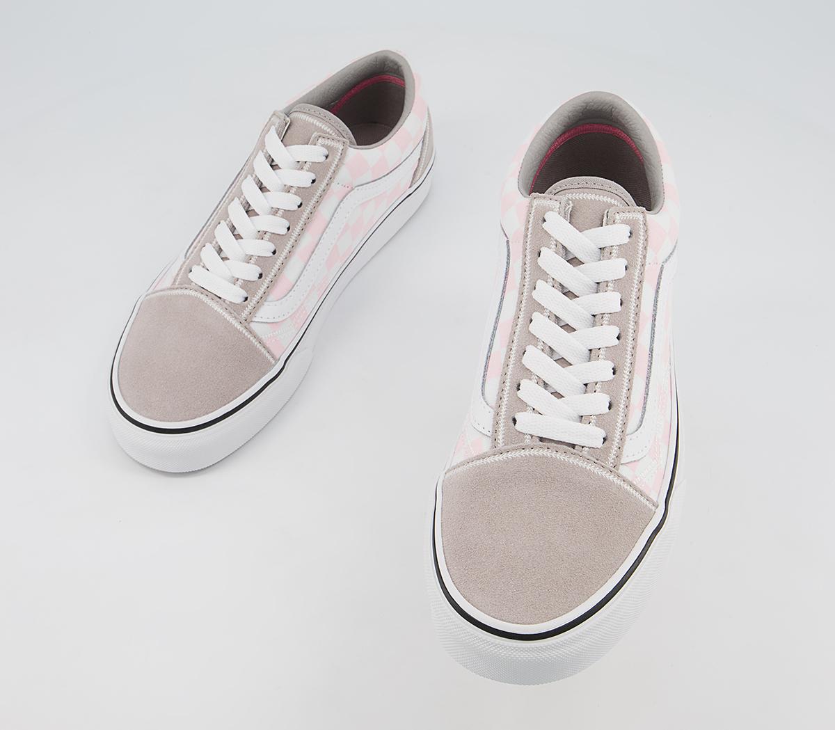 Vans Old Skool Trainers Vans Old Skool Trainers Feather Stitch Dove True White Exclusive