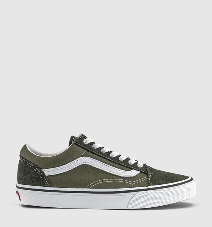 Vans Old Skool Trainers Two Tone Obsidian Fern