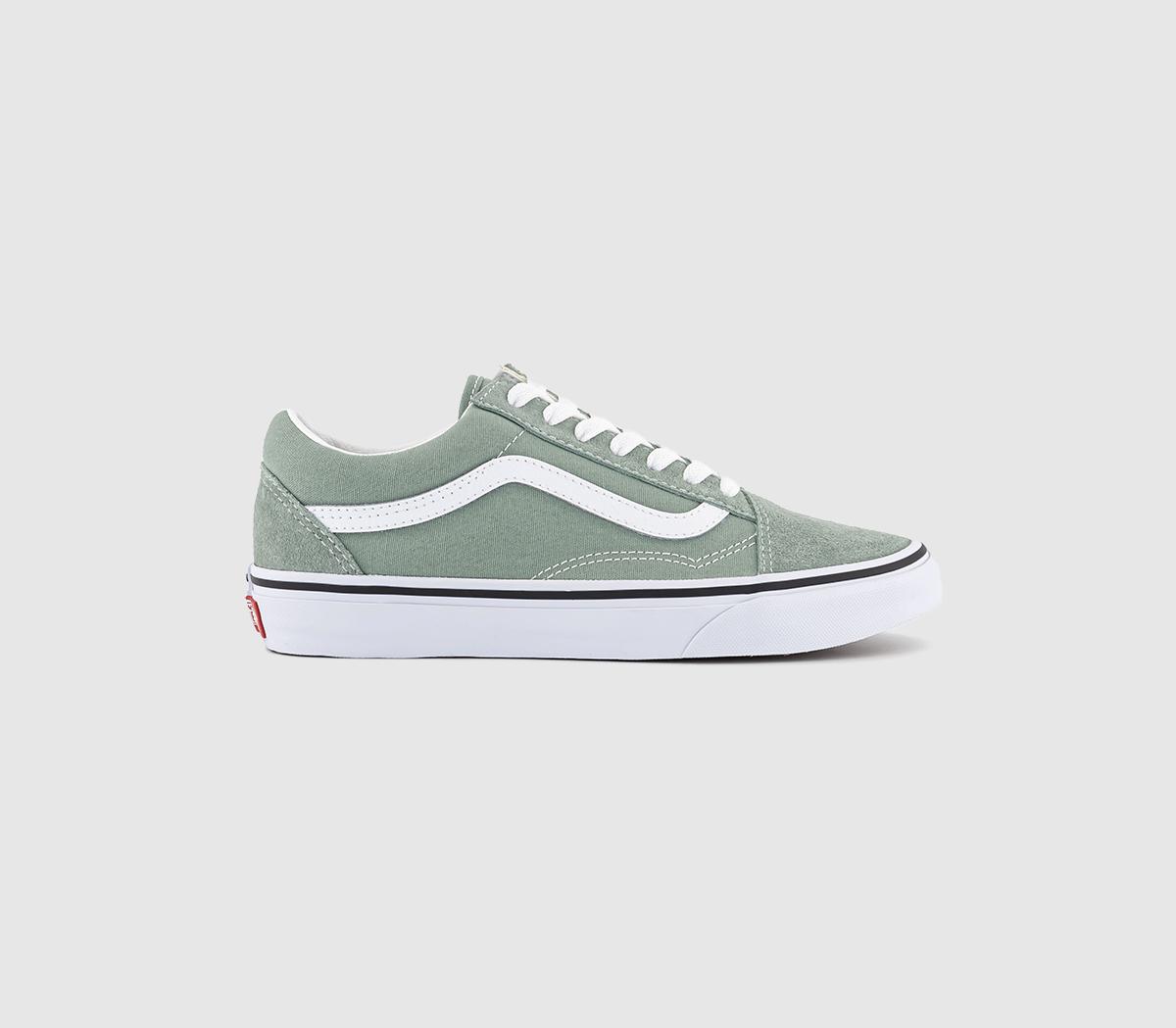 Old Skool Trainers Colour Theory Iceberg Green