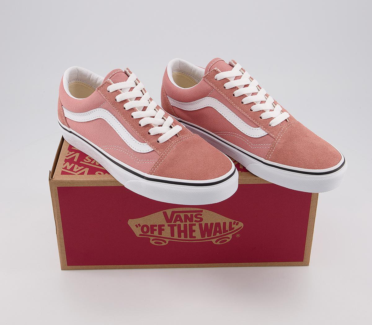 Vans Old Skool Trainers Vans Old Skool Trainers Rose Dawn True White