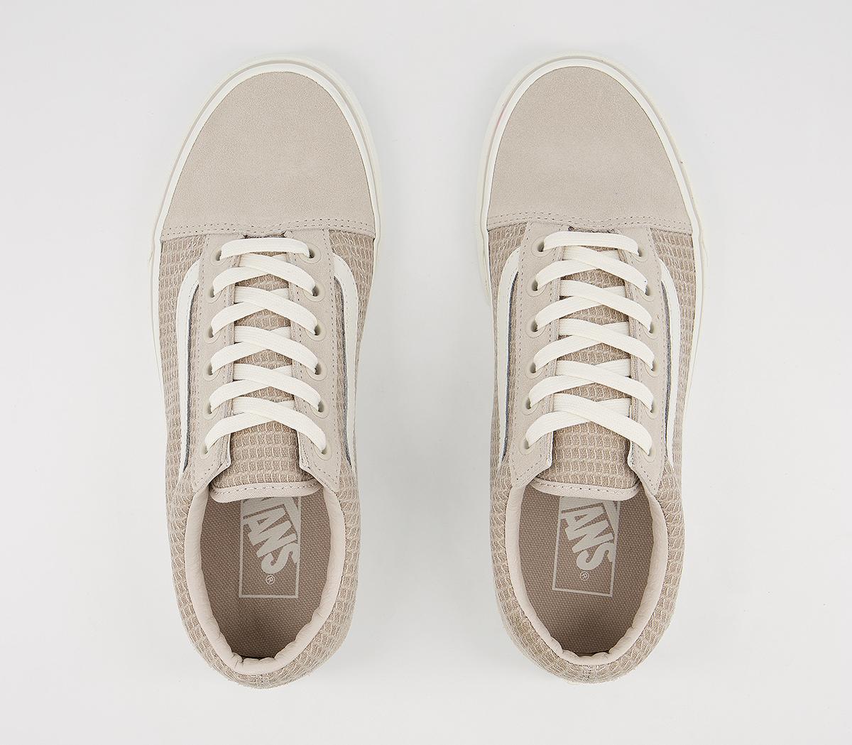 VansOld Skool TrainersMulti Woven Cream Snow White