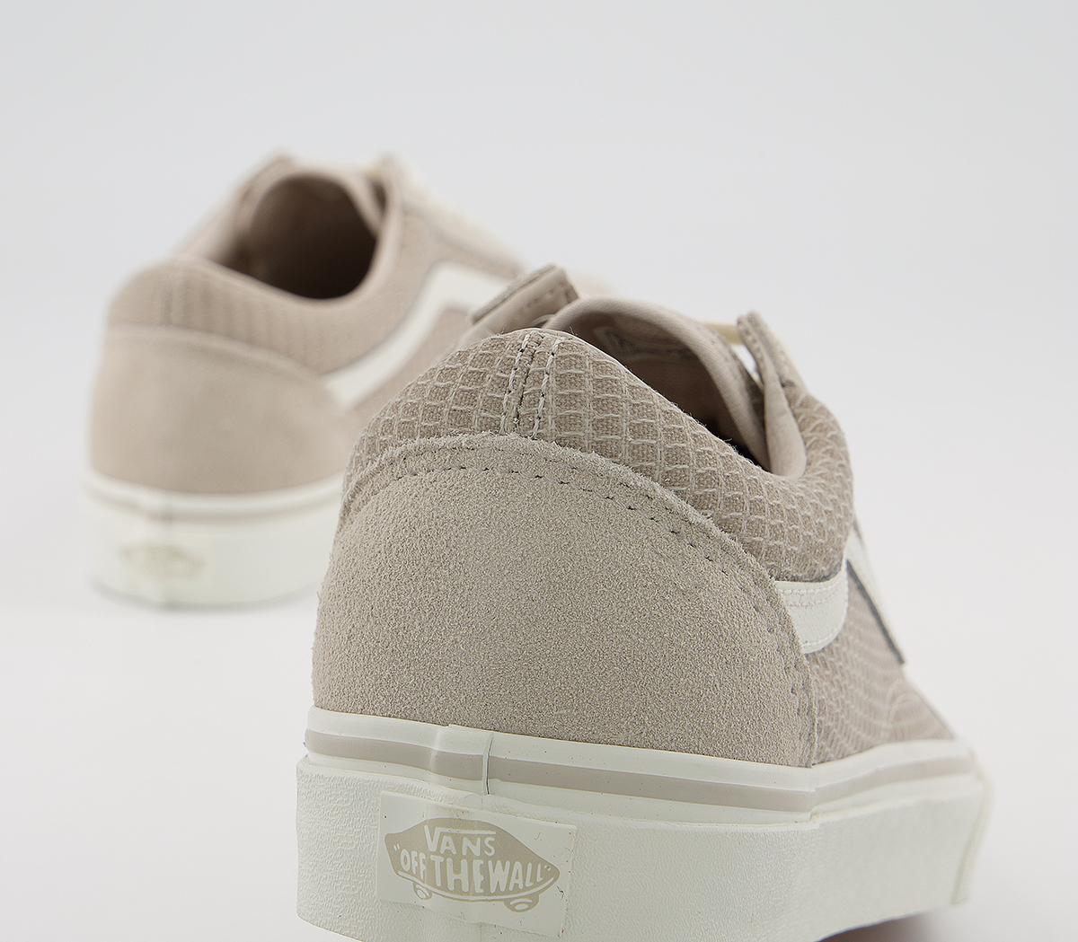 VansOld Skool TrainersMulti Woven Cream Snow White