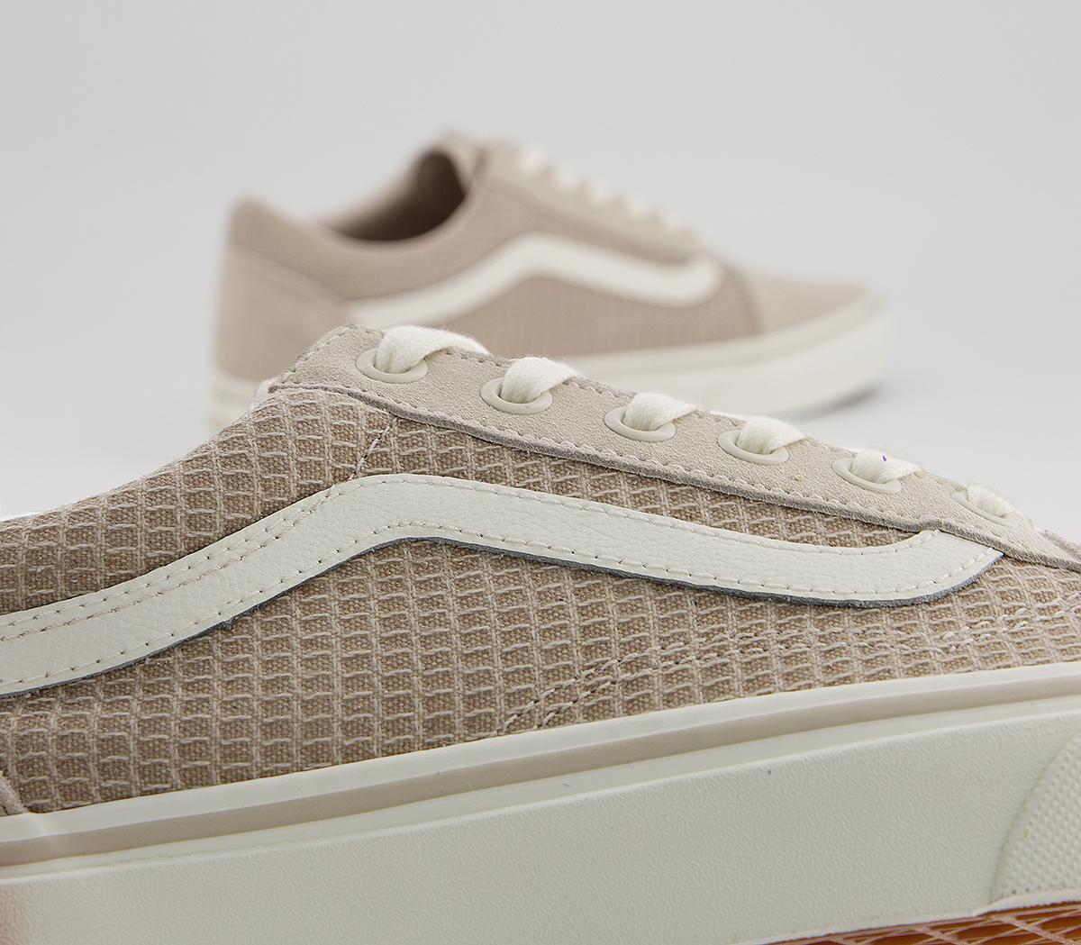 VansOld Skool TrainersMulti Woven Cream Snow White