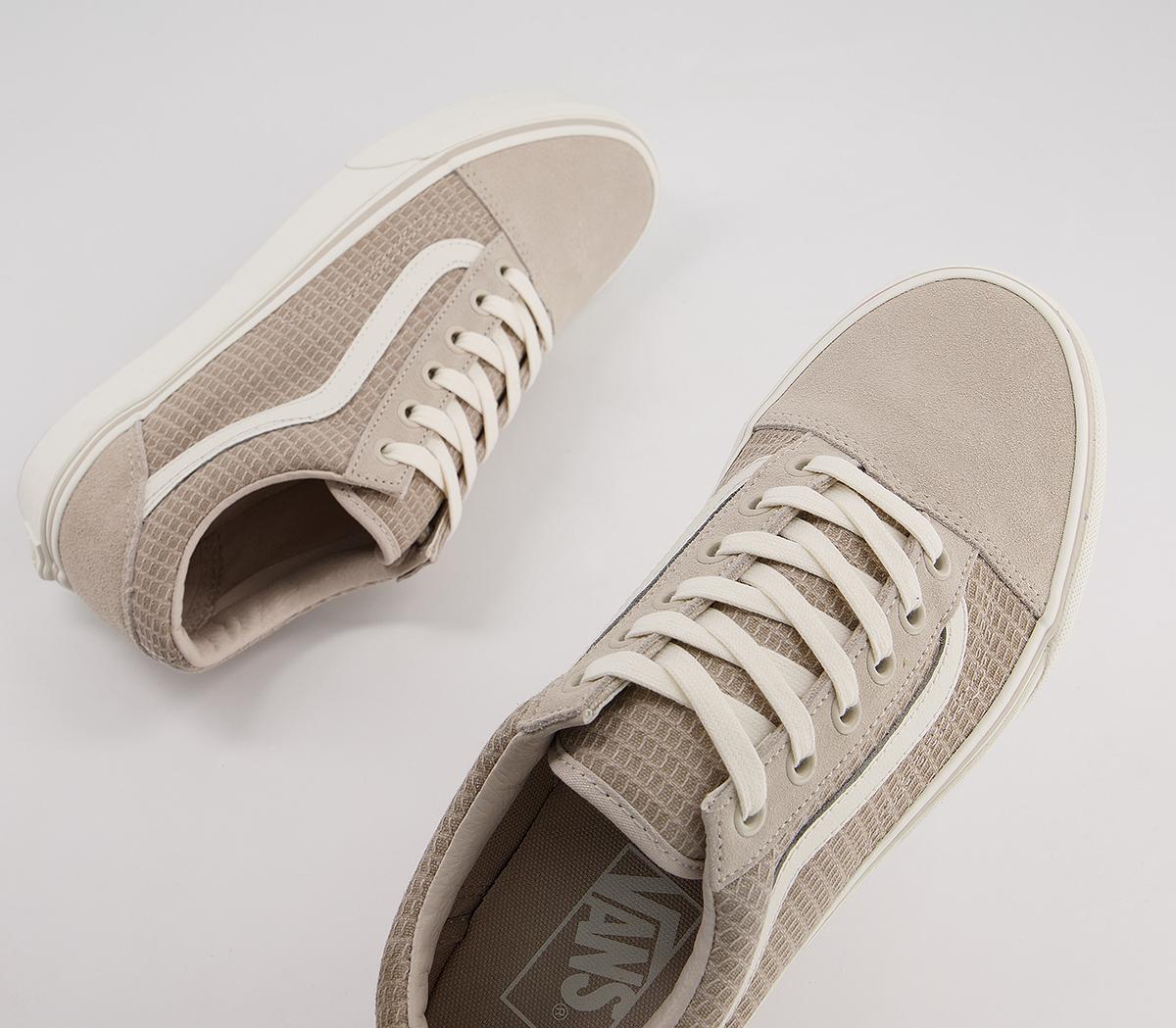VansOld Skool TrainersMulti Woven Cream Snow White