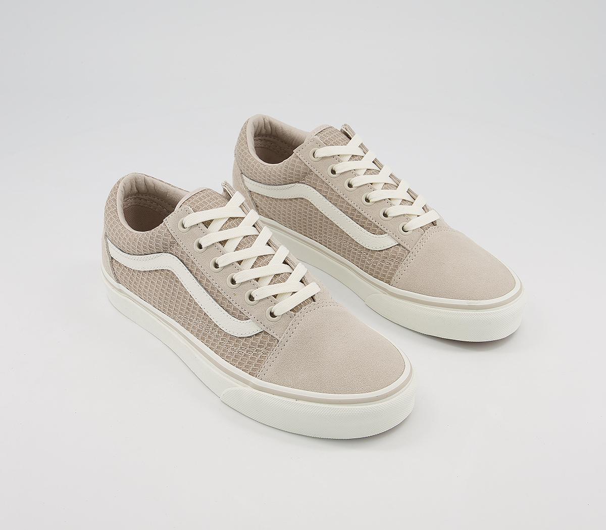 VansOld Skool TrainersMulti Woven Cream Snow White