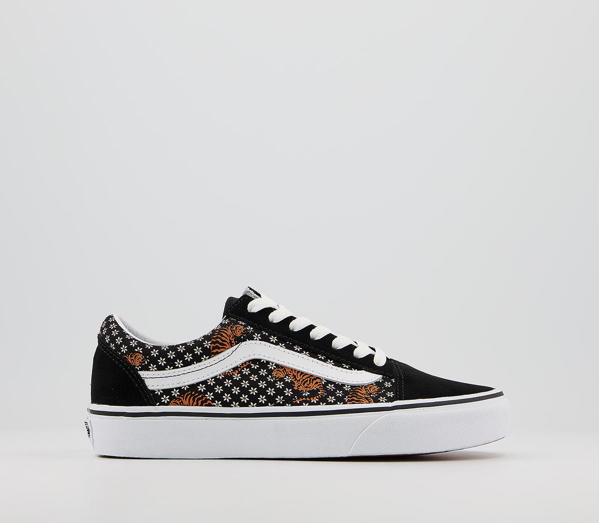 Black and floral clearance vans