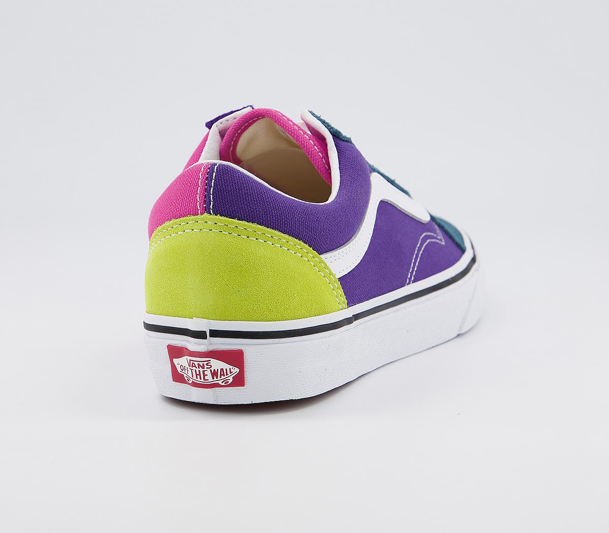 VansOld Skool TrainersTurq Pink Multi