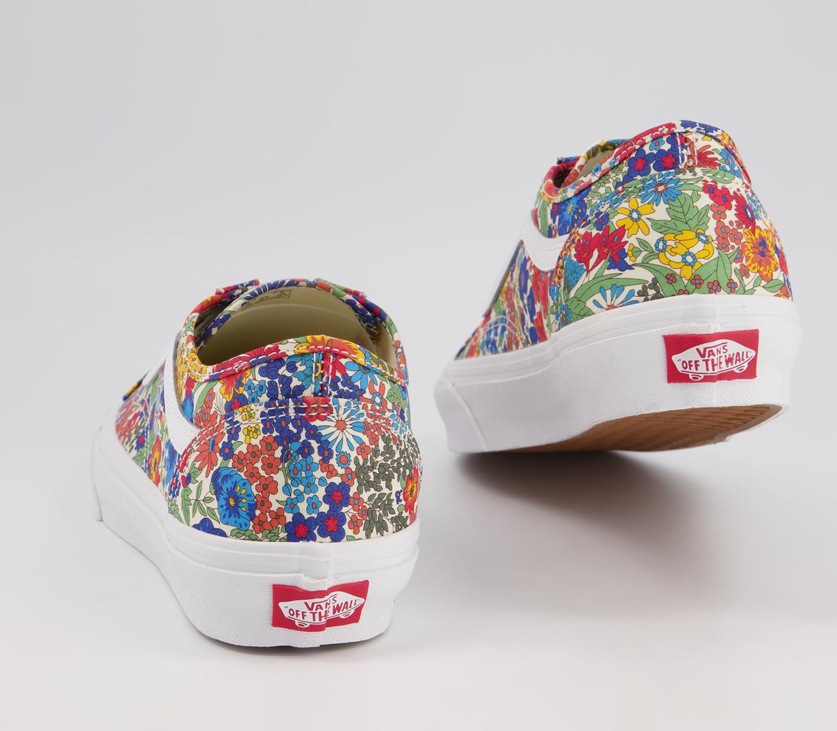 Vans Old Skool Trainers Liberty Multi Yellow Floral - Women's Trainers