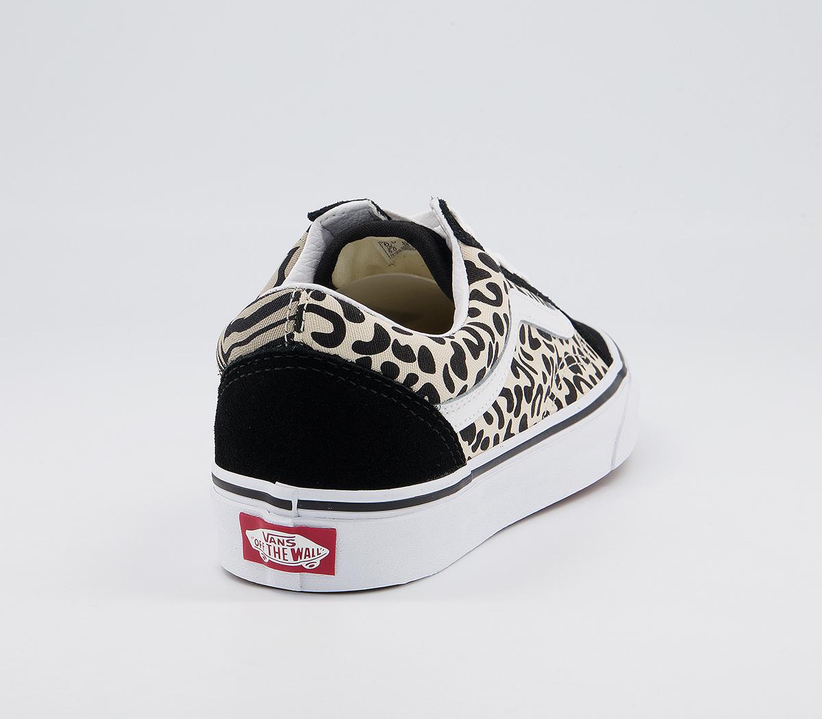 Vans Old Skool Trainers Vans Old Skool Trainers Safari Mix True White