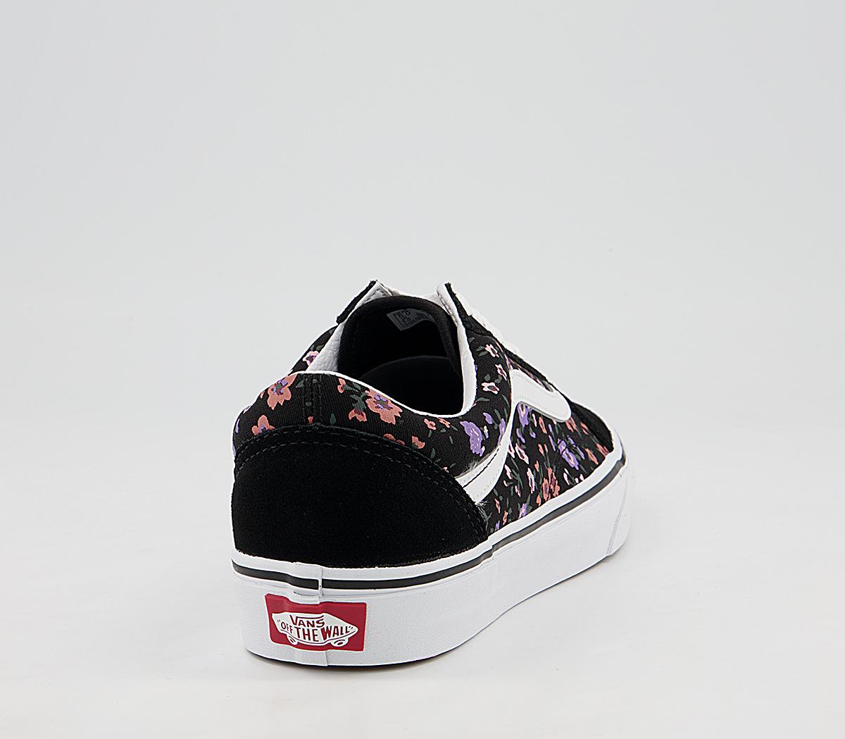 Vans Old Skool Trainers Vans Old Skool Trainers Floral Ditsy True White