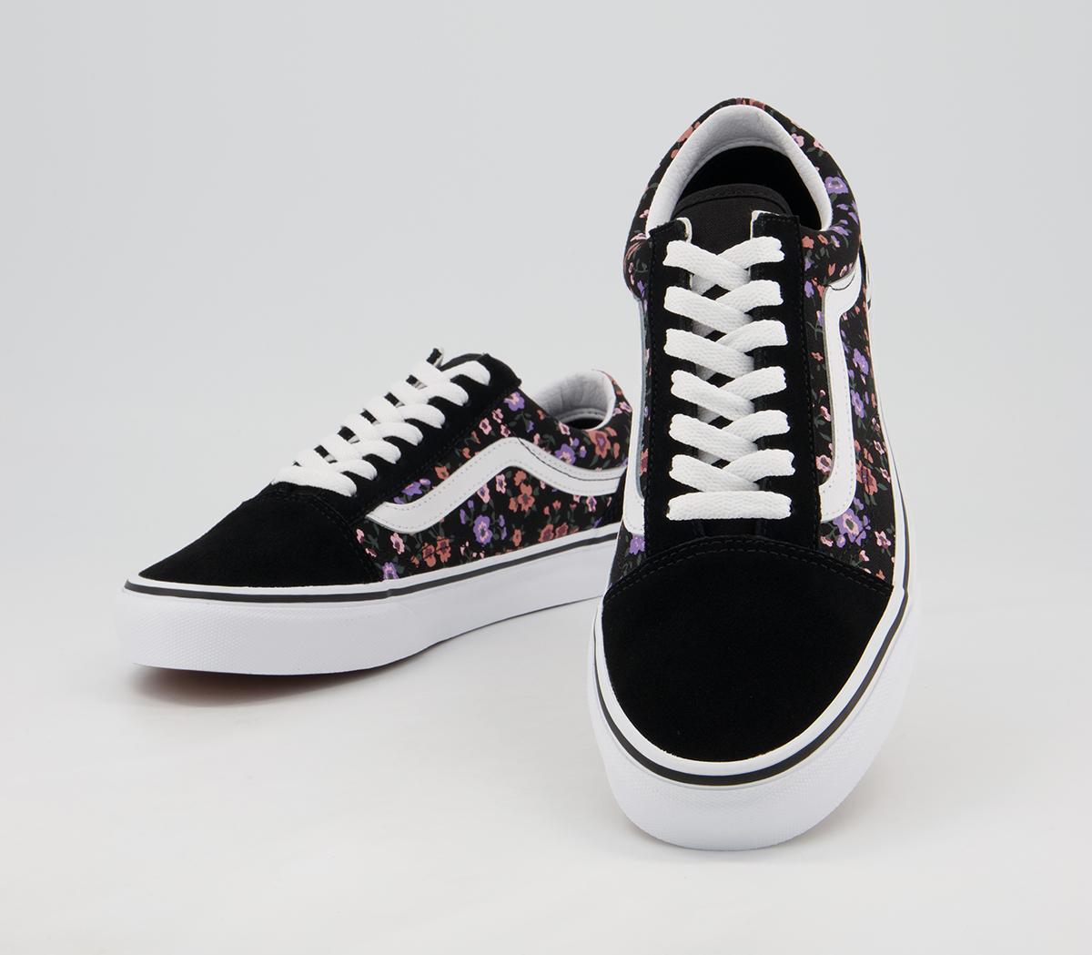 Vans Old Skool Trainers Vans Old Skool Trainers Floral Ditsy True White